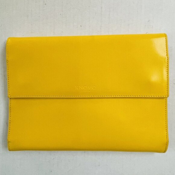 Knomo Knomad Travel Organizer Sleeve iPad Surface Pro Yellow Canvas - Picture 2 of 7